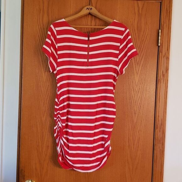 Cute Jessica Simpson Candy Striped Maternity Top L - Picture 5 of 7